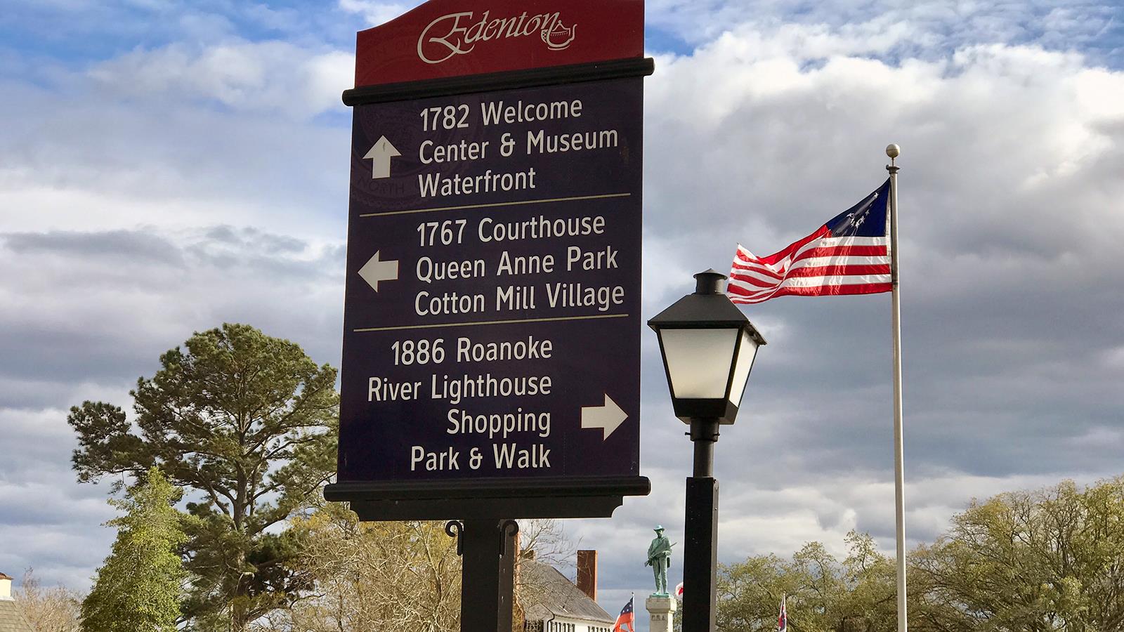 Edenton signpost